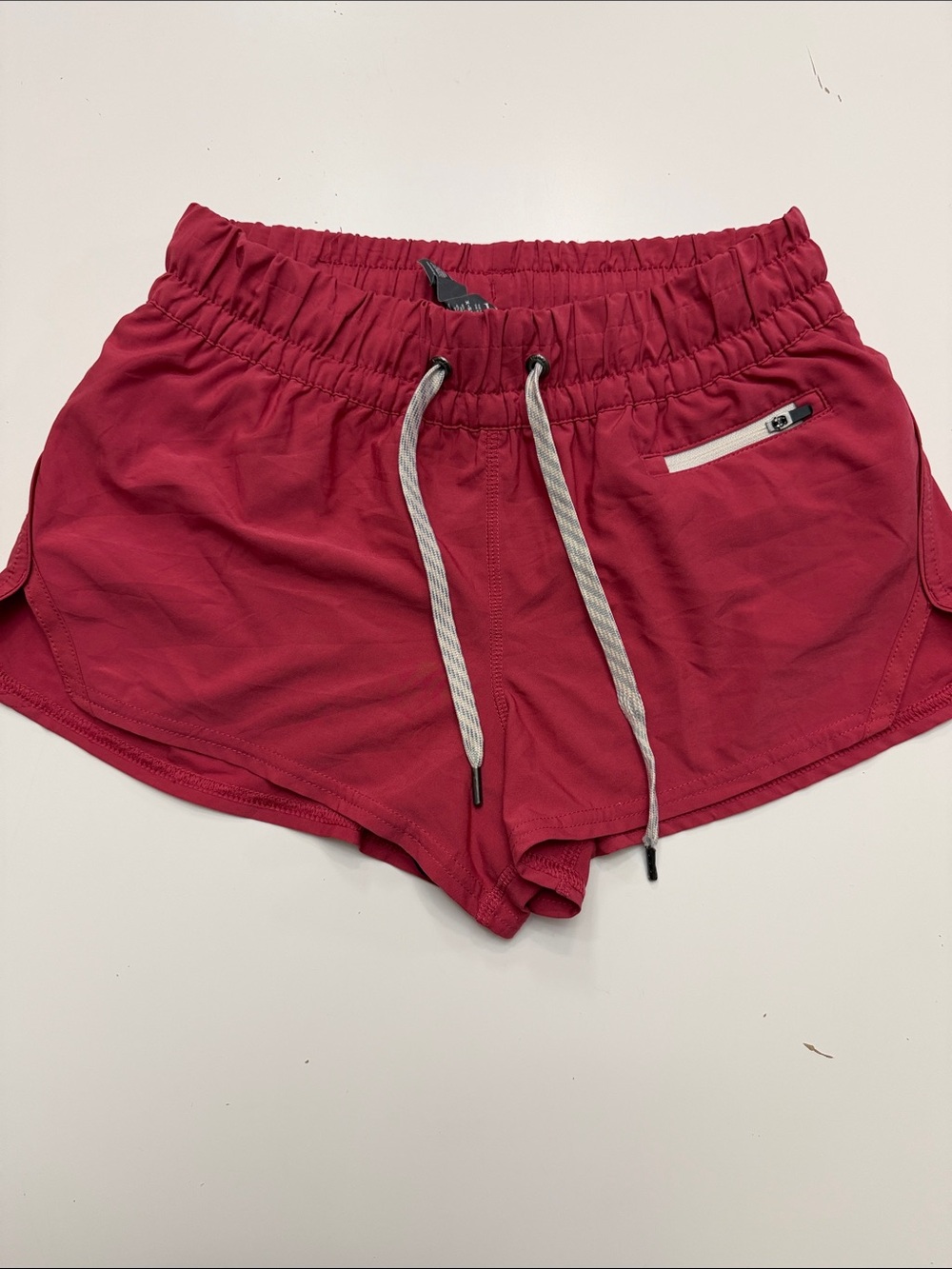 Vuori Women's Drawstring Athletic Shorts - Deep Rose